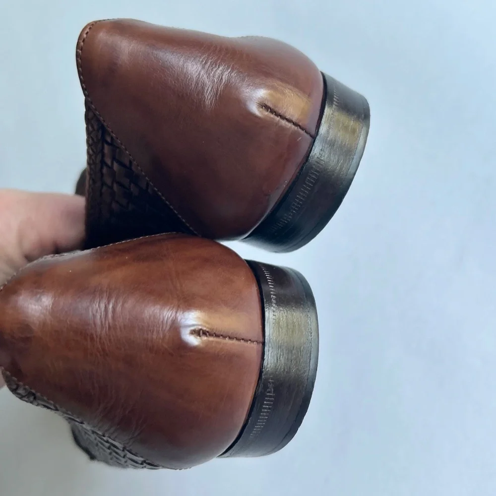 Cole Haan Brown Genuine Leather Weaving Loafers size 9 - Picture 14 of 16